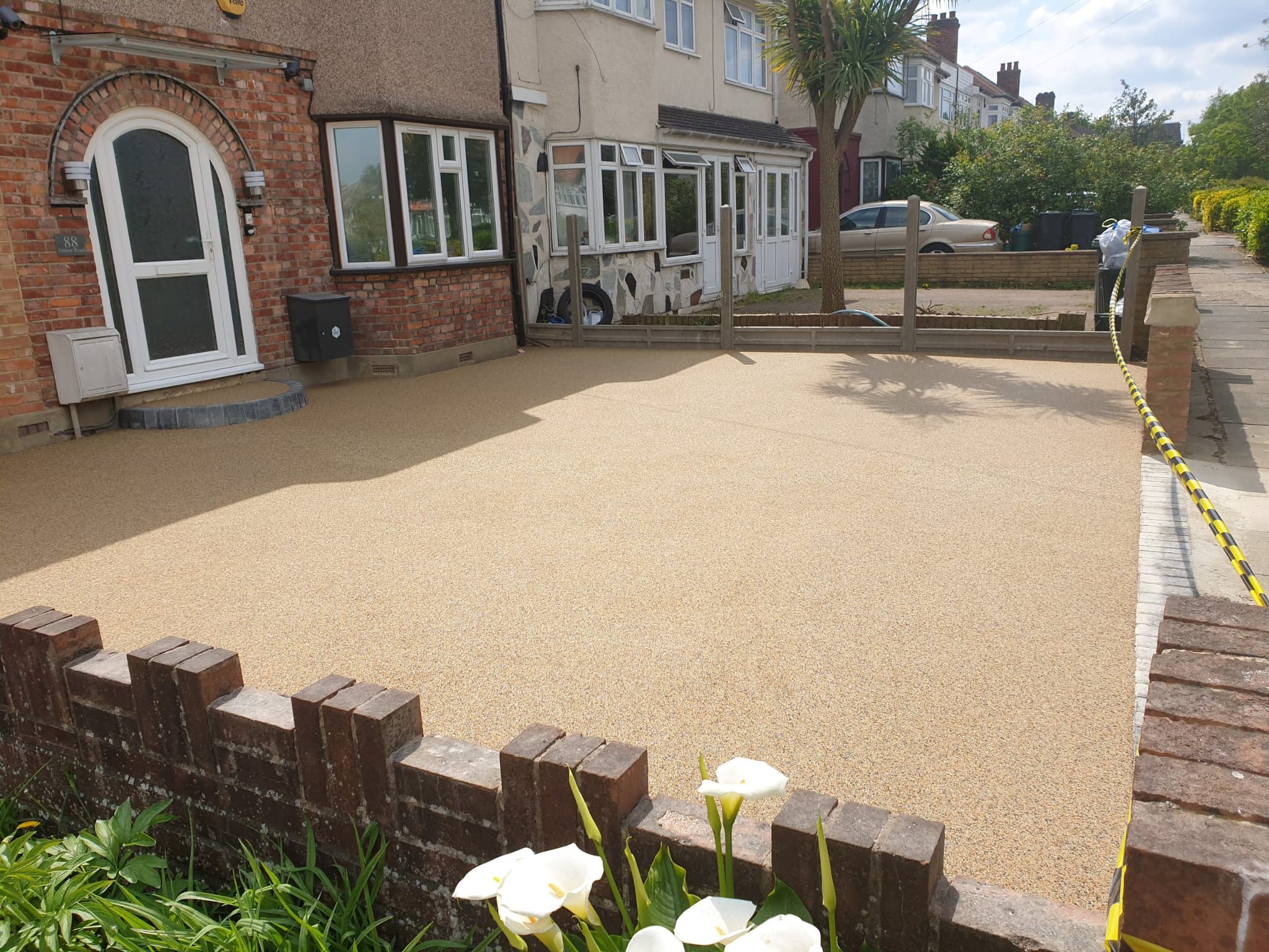 Perfect finish quality resin bound surface