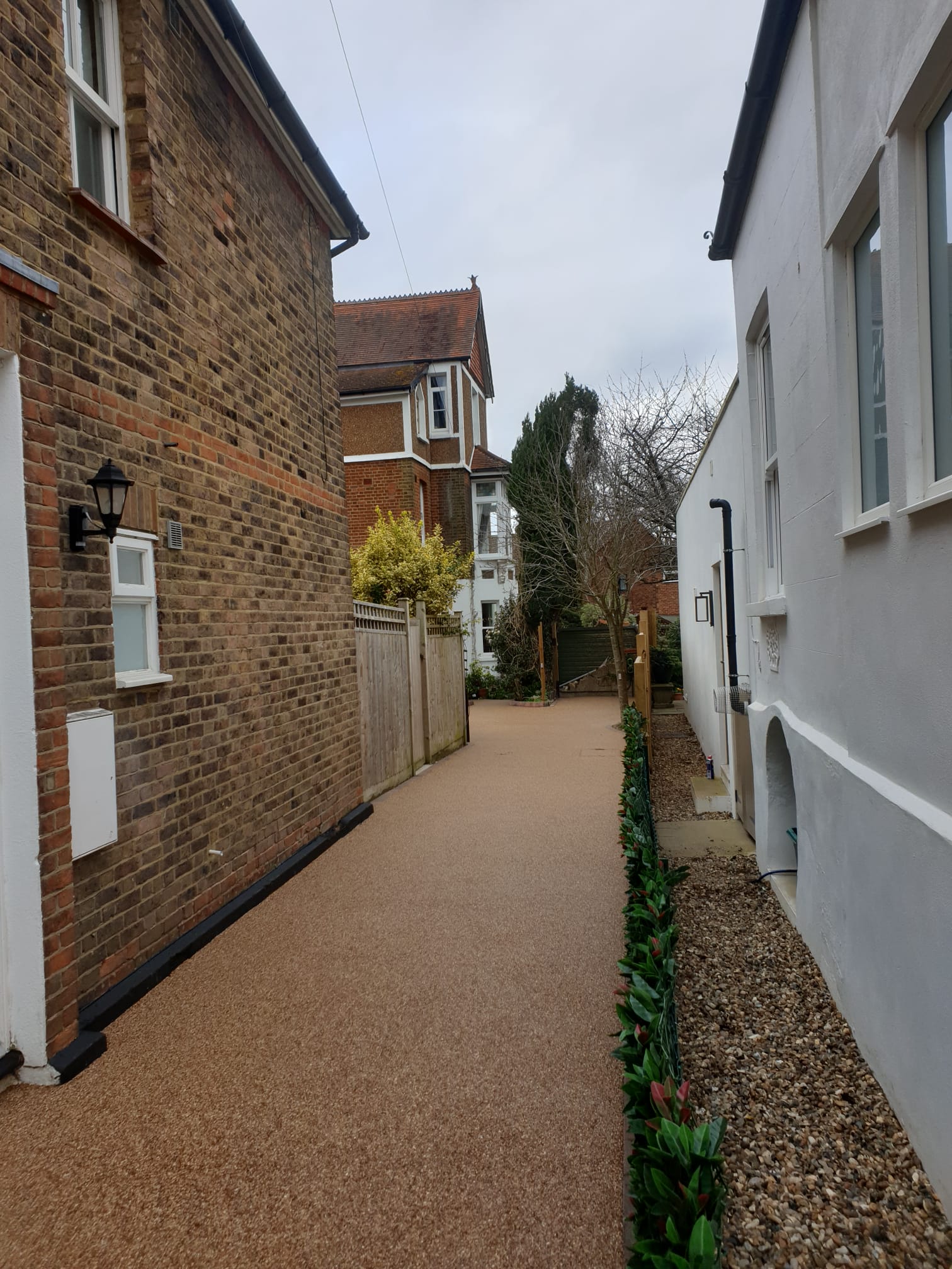 Creative pathway design with mixed materials