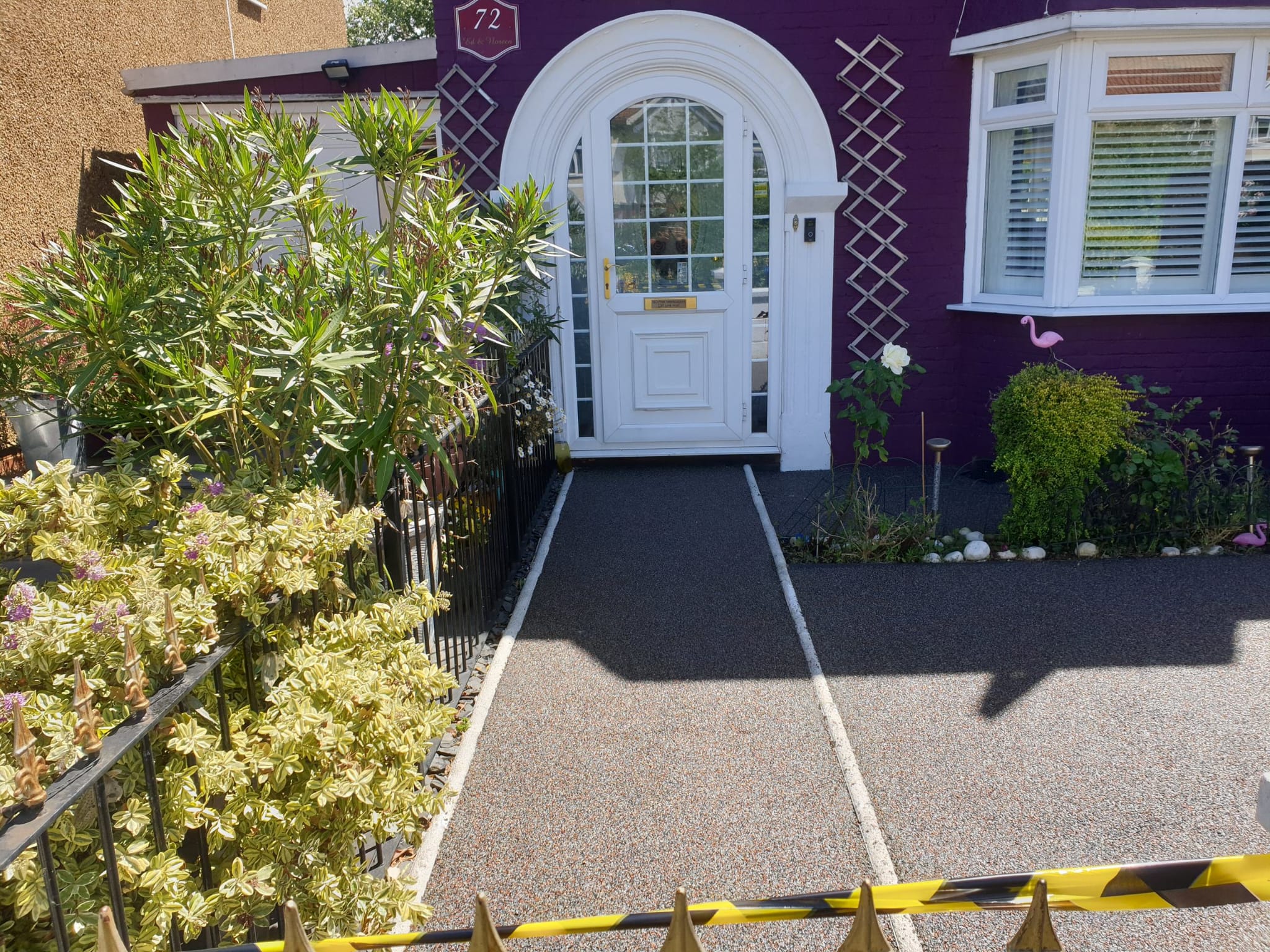 Traditional meets modern block paving design