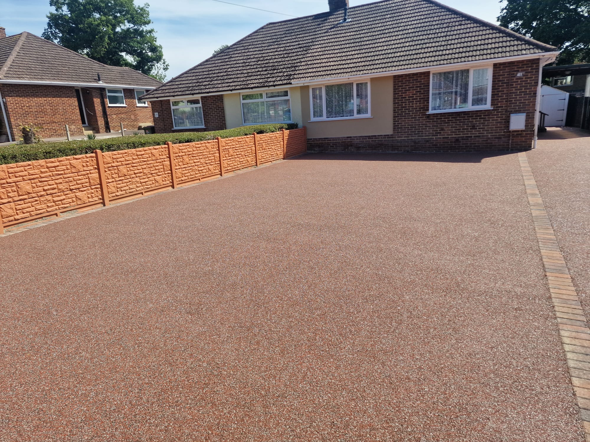 Rural resin driveway in New Forest