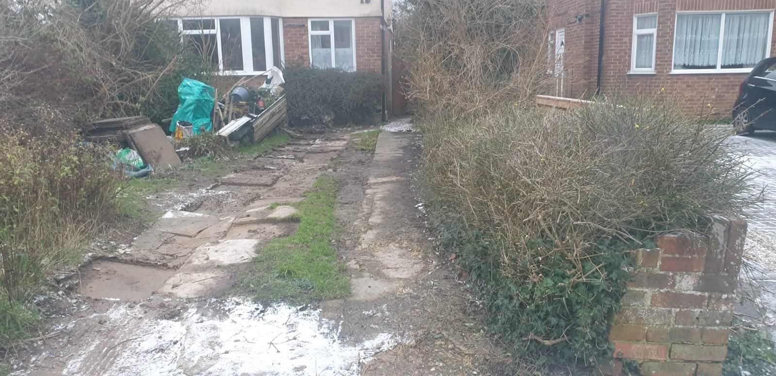 Driveway before resin bound installation